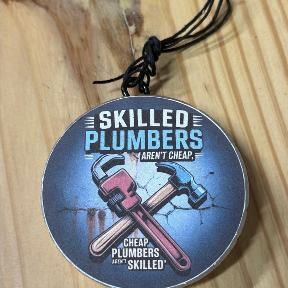 Skilled Plumbers Car Freshie (Black Ice)